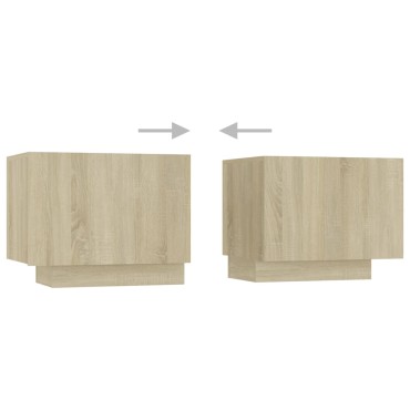 vidaXL Κομοδίνο Sonoma Δρυς 100x35x40cm Επεξεργασμένο Ξύλο 1 τεμ.