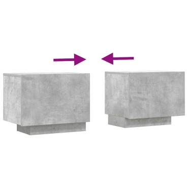 vidaXL Έπιπλο Τηλεόρασης Γκρι Σκυρ. 100x35x40cm Επεξ. Ξύλο