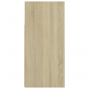 vidaXL Ντουλάπι με LED Sonoma Δρυς 80x35x75cm 1 τεμ.