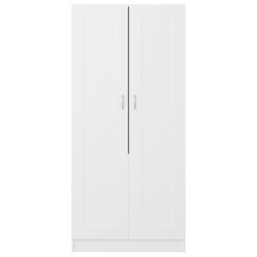 vidaXL Ντουλάπα Λευκή 85,2x51,5x180cm από Επεξ. Ξύλο 1 τεμ.