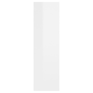 vidaXL Ραφιέρα Τοίχου Γυαλιστερό Λευκό 75x16x55cm από Επεξ. Ξύλο 1 τεμ.