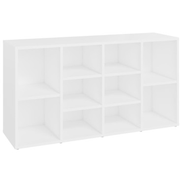 vidaXL Παπουτσοθήκη Λευκή 103x30x54,5cm από Επεξ. Ξύλο