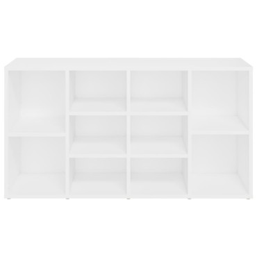 vidaXL Παπουτσοθήκη Λευκή 103x30x54,5cm από Επεξ. Ξύλο
