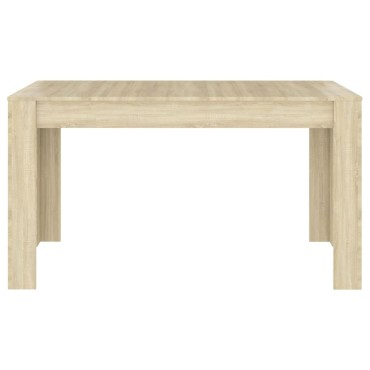 vidaXL Τραπεζαρία Sonoma Δρυς 140x74,5x76cm Επεξεργασμένο Ξύλο 1 τεμ.