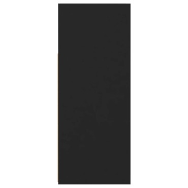vidaXL Μπουφές με LED Μαύρος 115,5x30x75cm 1 τεμ.