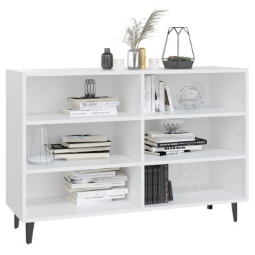 vidaXL Ραφιέρα Λευκή 103,5x35x70cm από Επεξεργασμένο Ξύλο 1 τεμ.