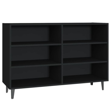 vidaXL Ραφιέρα Μαύρη 103,5x35x70cm από Μοριοσανίδα 1 τεμ.