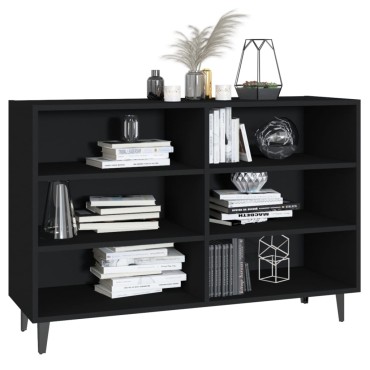vidaXL Ραφιέρα Μαύρη 103,5x35x70cm από Επεξεργασμένο Ξύλο 1 τεμ.