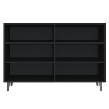 vidaXL Ραφιέρα Μαύρη 103,5x35x70cm από Επεξεργασμένο Ξύλο 1 τεμ.