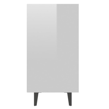 vidaXL Ραφιέρα Γυαλιστερή Λευκή 103,5x35x70cm από Επεξεργ. Ξύλο 1 τεμ.
