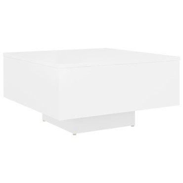 vidaXL Τραπεζάκι Σαλονιού Λευκό 60x60x31,5cm από Επεξ. Ξύλο 1 τεμ.