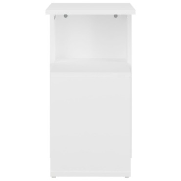 vidaXL Τραπέζι Βοηθητικό Λευκό 36x30x56cm από Επεξ. Ξύλο 1 τεμ.