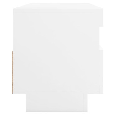 vidaXL Έπιπλο Τηλεόρασης με LED Λευκό 100x35x40cm