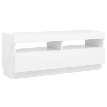 vidaXL Έπιπλο Τηλεόρασης με LED Λευκό 100x35x40cm