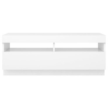 vidaXL Έπιπλο Τηλεόρασης με LED Λευκό 100x35x40cm