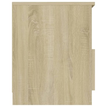 vidaXL Κομοδίνο Sonoma Δρυς 40x40x50cm από Επεξ. Ξύλο 1 τεμ.