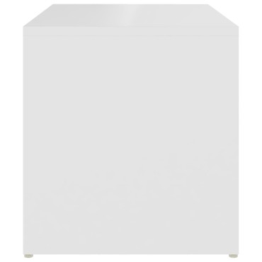 vidaXL Τραπέζι Βοηθητικό Λευκό 59x36x38cm από Επεξ. Ξύλο 1 τεμ.