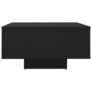 vidaXL Τραπεζάκι Σαλονιού Μαύρο 60x60x31,5cm Επεξ. Ξύλο 1 τεμ.