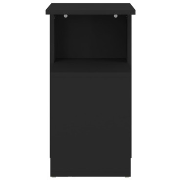 vidaXL Τραπέζι Βοηθητικό Μαύρο 36x30x56cm από Επεξ. Ξύλο 1 τεμ.