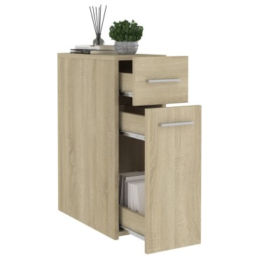 vidaXL Συρταριέρα Γενικής Χρήσης Sonoma Δρυς 20x45,5x60 Επεξ. Ξύλο 20x45,5x60cm 1 τεμ.