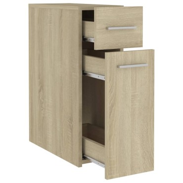 vidaXL Συρταριέρα Γενικής Χρήσης Sonoma Δρυς 20x45,5x60 Επεξ. Ξύλο 20x45,5x60cm 1 τεμ.