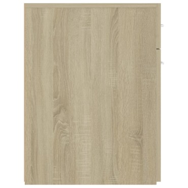 vidaXL Συρταριέρα Γενικής Χρήσης Sonoma Δρυς 20x45,5x60 Επεξ. Ξύλο 20x45,5x60cm 1 τεμ.