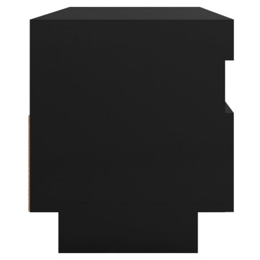 vidaXL Έπιπλο Τηλεόρασης με Φωτισμό LED Μαύρο 100x35x40cm