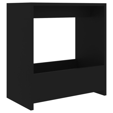 vidaXL Τραπεζάκι Βοηθητικό Μαύρο 50x26x50cm από Επεξ. Ξύλο 1 τεμ.