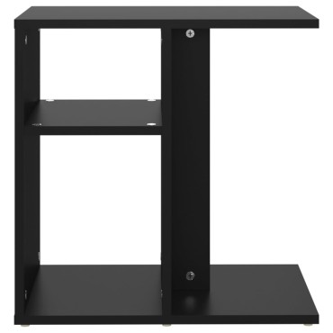 vidaXL Τραπέζι Βοηθητικό Μαύρο 50x30x50cm από Επεξ. Ξύλο 1 τεμ.