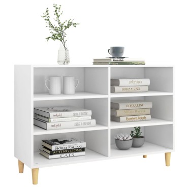 vidaXL Ραφιέρα Λευκή 103,5x35x70cm από Επεξεργασμένο Ξύλο 1 τεμ.