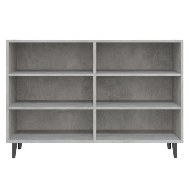 vidaXL Ραφιέρα Γκρι Σκυροδέματος 103,5x35x70cm από Επεξεργ. Ξύλο 1 τεμ.