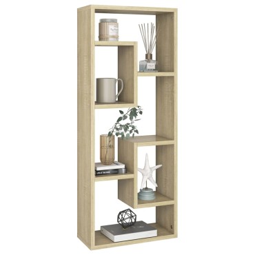 vidaXL Ραφιέρα Τοίχου Sonoma Δρυς 36x16x90cm από Επεξεργασμένο Ξύλο 1 τεμ.