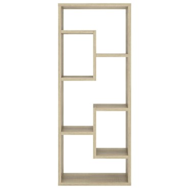 vidaXL Ραφιέρα Τοίχου Sonoma Δρυς 36x16x90cm από Επεξεργασμένο Ξύλο 1 τεμ.