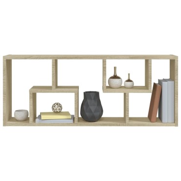 vidaXL Ραφιέρα Τοίχου Sonoma Δρυς 36x16x90cm από Επεξεργασμένο Ξύλο 1 τεμ.