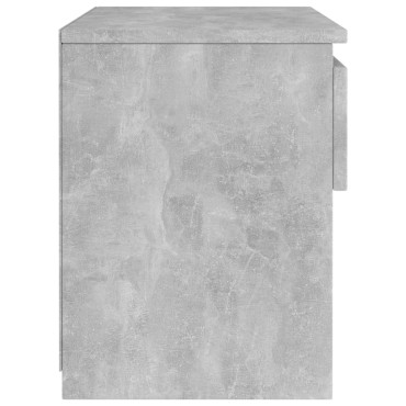vidaXL Κομοδίνο Γκρι Σκυροδέματος 40x30x39cm από Επεξ. Ξύλο 1 τεμ.