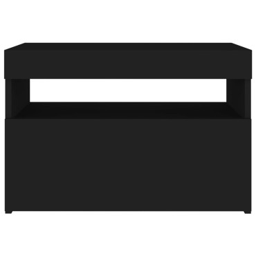 vidaXL Έπιπλο Τηλεόρασης με LED Μαύρο 60 x 35 x 40 εκ.