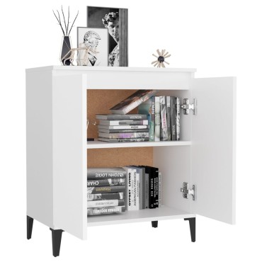 vidaXL Συρταριέρα Λευκή 60x35x70cm από Επεξεργασμένο Ξύλο 1 τεμ.