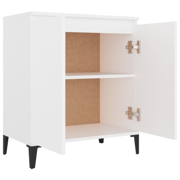 vidaXL Συρταριέρα Λευκή 60x35x70cm από Επεξεργασμένο Ξύλο 1 τεμ.