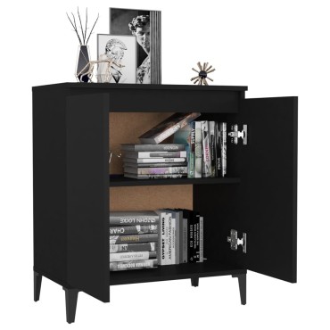 vidaXL Ντουλάπι Μαύρο 60x35x70cm από Επεξεργασμένο Ξύλο 1 τεμ.