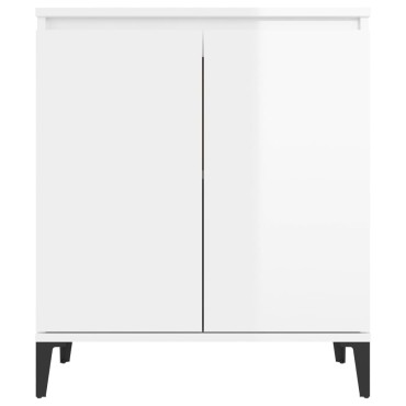 vidaXL Ντουλάπι Γυαλιστερό Λευκό 60x35x70cm από Επεξεργασμένο Ξύλο 1 τεμ.