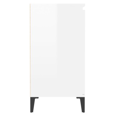 vidaXL Ντουλάπι Γυαλιστερό Λευκό 60x35x70cm από Επεξεργασμένο Ξύλο 1 τεμ.