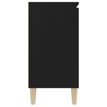 vidaXL Μπουφές Μαύρη 101x35x70cm από Επεξεργασμένο Ξύλο 1 τεμ.