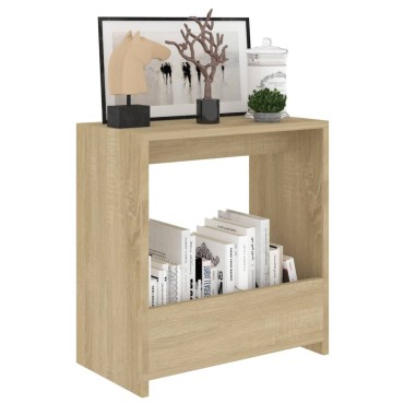 vidaXL Τραπέζι Βοηθητικό Sonoma Δρυς 50x26x50cm από Επεξ. Ξύλο 1 τεμ.