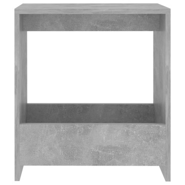 vidaXL Τραπέζι Βοηθητικό Γκρι Σκυροδέματος 50x26x50cm Επεξ. Ξύλο 1 τεμ.