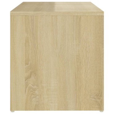 vidaXL Τραπεζάκι Βοηθητικό Sonoma Δρυς 59x36x38cm από Επεξ. Ξύλο 1 τεμ.