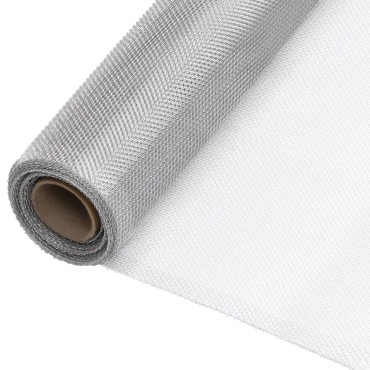 vidaXL Δικτυωτό Πλέγμα Ασημί 80x1000cm Αλουμινίου