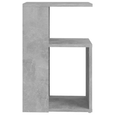 vidaXL Τραπέζι Βοηθητικό Γκρι Σκυροδέματος 36x30x56cm Επεξ. Ξύλο 1 τεμ.