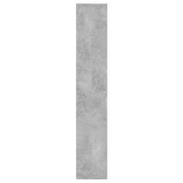 vidaXL Ραφιέρα Τοίχου Γκρι Σκυροδέματος 36x16x90cm από Επεξ. Ξύλο 1 τεμ.