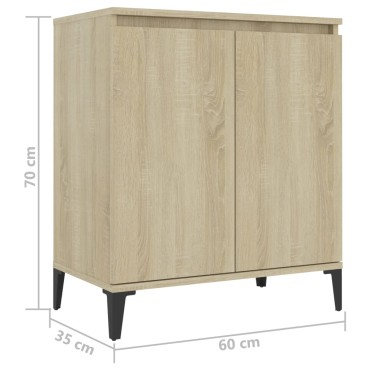 vidaXL Συρταριέρα Sonoma Δρυς 60x35x70cm Επεξεργασμένο Ξύλο 1 τεμ.