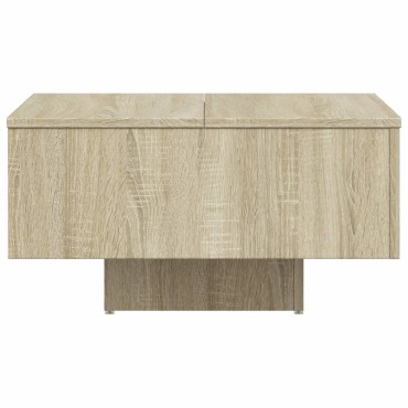 vidaXL Τραπεζάκι Σαλονιού Sonoma Δρυς 60x60x31,5cm Επεξ. Ξύλο 1 τεμ.